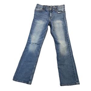 Cat & Jack Straight Stretch Medium Wash Girls Jeans Size 16 Adjustable Waist